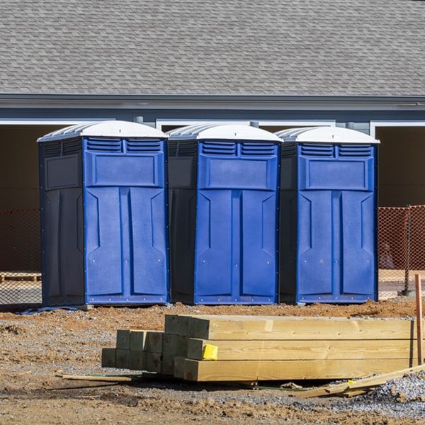 is there a specific order in which to place multiple porta potties in Oakhurst